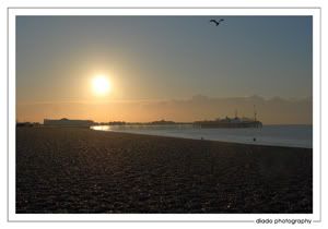 Brighton Seafront: Brighton Beach at Sunrise (HDR)