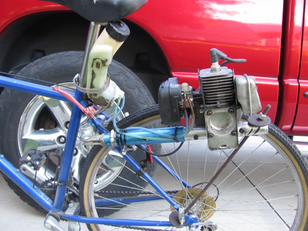 weed eater motor on bicycle