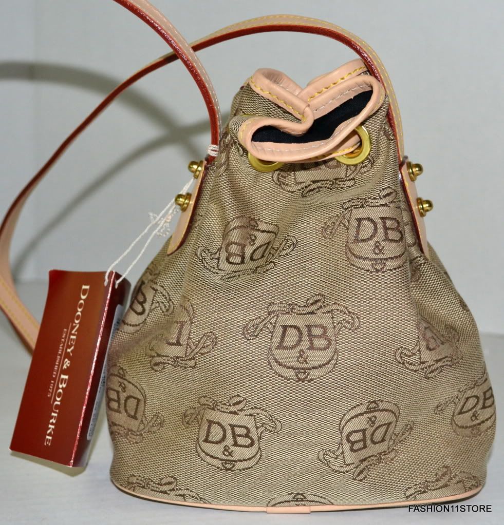 Dooney & Bourke Mini Drawstring Shoulder Bag Handbag Purse