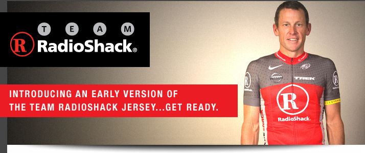 Introducing an early version of the Team RadioShack Jersey...Get Ready