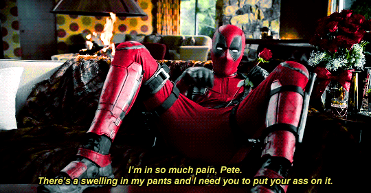 deadpool: 我现在非常的痛苦,pete.
