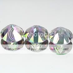 4mm Lot 3pcs Round Natural Mystic Green Topaz cyt1  