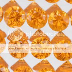 3mm 20pcs Round Natural Yellowish Orange Sapphire yos1  