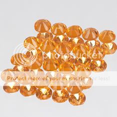 3mm 20pcs Round Natural Yellowish Orange Sapphire yos1  