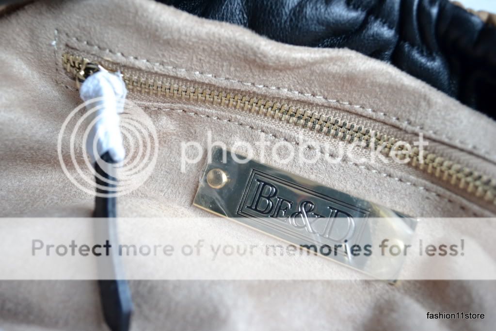   Cosette Hobo Leather Handbag Purse Sac Black/Almond MSRP $995 New