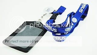 AIRBUS industries logo woven quality lanyard ID holder  