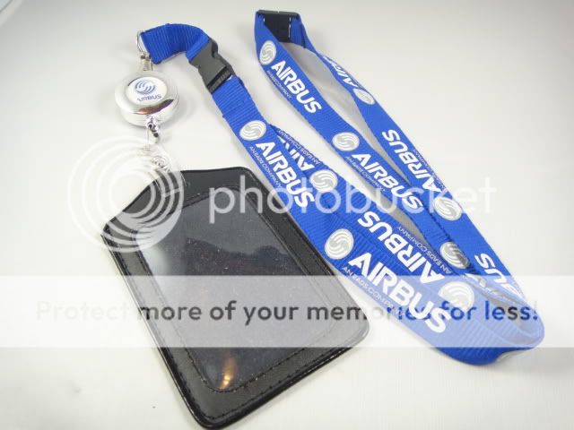 Airbus Industries NEW LOGO lanyard w/ Badge & Reel A380  